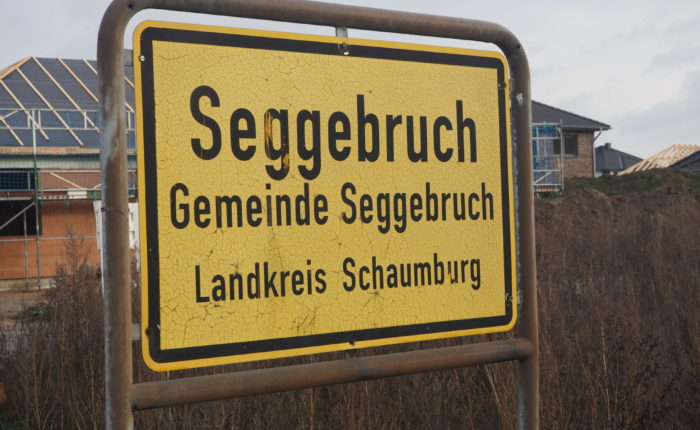 Bild vom Ortseingangsschild in Seggebruch