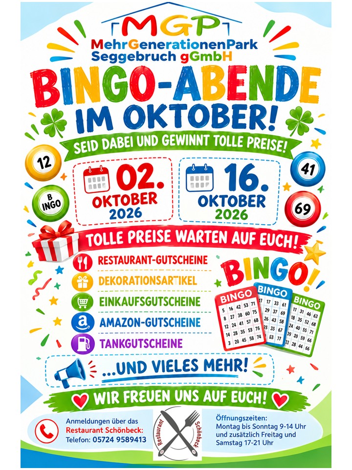 Oktober bingo